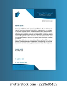 Minimal and Modern Letterhead Design