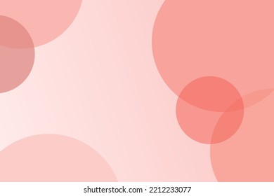 Minimal modern light red poster template. Dynamic modern poster background with geometric circles.