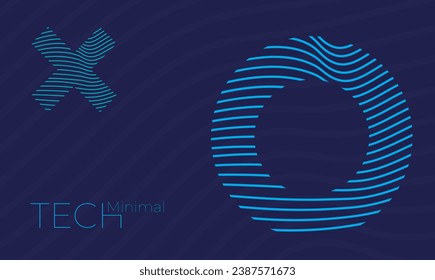 Fondo vectorial de línea moderno mínimo