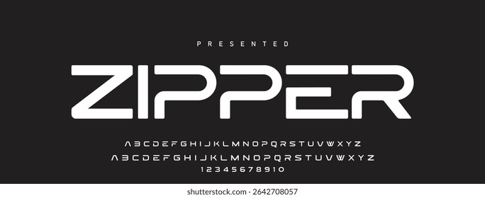Minimal modern logo alphabet font. Typography abstract minimalist sans serif technology, electronic, digital, music, movie, creative logos fonts. vector illustration.