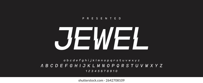 Minimal modern logo alphabet font. Typography abstract minimalist sans serif technology, electronic, digital, music, movie, creative logos fonts. vector illustration.