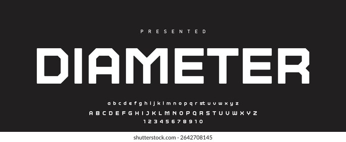 Minimal modern logo alphabet font. Typography abstract minimalist sans serif technology, electronic, digital, music, movie, creative logos fonts. vector illustration.