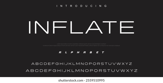 Minimal modern logo alphabet fonts. Typography minimalist urban sana serif digital fashion future creative logos fonts. vector illustration