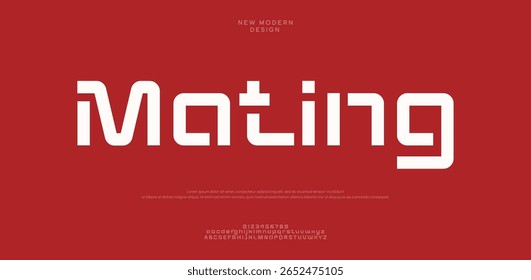  fontes do alfabeto de logotipo moderno mínimo. Tipografia minimalista urbana sana serif digital fashion futuro criativo logos fontes. ilustração vetorial
