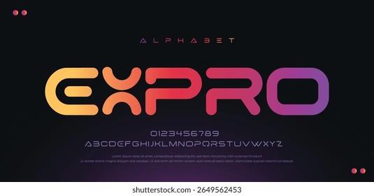 Minimal Modern Logo Alphabet – Sans Serif Urban Typeface for Digital, Fashion, and Tech Branding. vectore illustration Eps 10