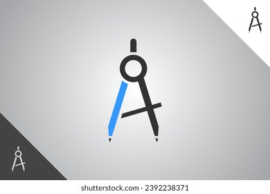 Minimal and modern logotype. Architect and construction brand identity design template. Perfect logo for business related to construction industry. Isolated background. Vector eps 10.