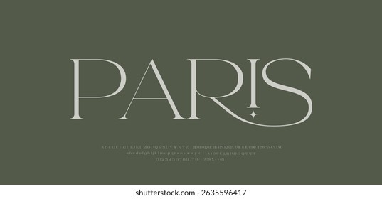 Minimal Modern and Luxury Font. Elegant font alphabet logo. Typography Beauty fashion luxury classic letters serif fonts decorative wedding vintage retro logos. vector illustration
