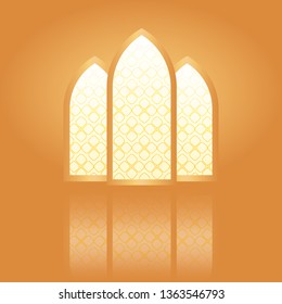 Minimal modern luxury Ramadan Kareem greeting post card and template square banner design. Vector Illustration