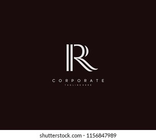 Minimal Modern Monogram R Logo Design