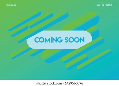 Minimal modern poster design template with gradient background and abstract shapes