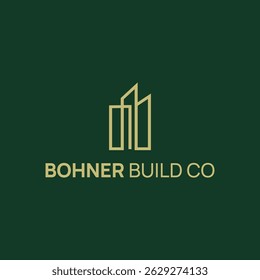 Minimal And Modern Real Estate Logo Template Design. Business Logo Template. Real Estate, Housing, House, Building, Home Service, Construction Brand Logo Design.