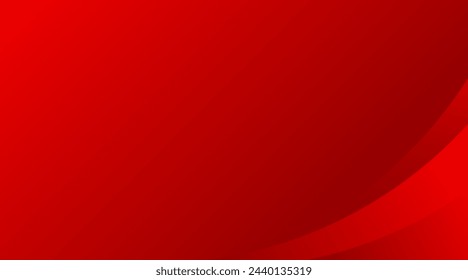 Minimal modern red gradient background with dynamic curve composition. Vector illustration