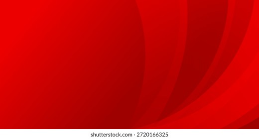 Fondo degradado rojo moderno mínimo con composición de curva dinámica. Ilustración vectorial, Eps 10