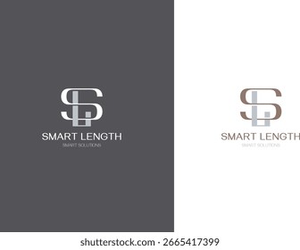 Minimales und modernes "S"- und "L"-Monogramm-Logo, das beide Buchstaben in einem sauberen, professionellen Stil kombiniert. Perfekt für die Markendarstellung in Unternehmen, Technologie und kreativen Branchen.