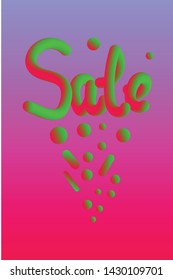 minimal modern sale banner template design with gradient vivid background
