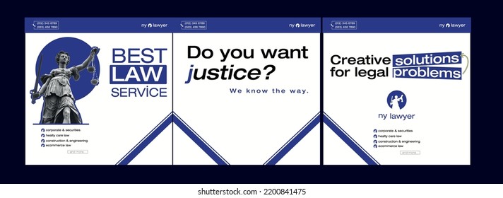 minimal and modern social media post for law and law firms