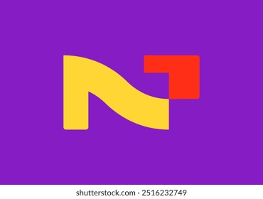 minimal and modern start up logo letter N and G with arrow symbol