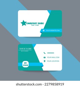 Minimal Modern Stylish And Corporate Business Card Template Design