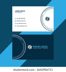 Minimal Modern Tech Business Card Design