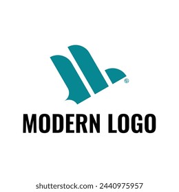 Minimal modern tech logo design