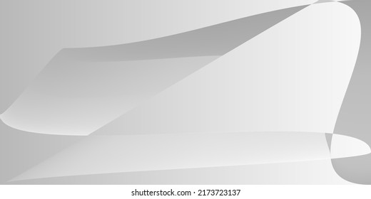 Tecnología Moderna Mínima Fluid Diseño Moderno. Forma gris Malla de gradiente metálico liso. Ilustración futurista de aluminio monocromático de capas. Fondo borroso de gris dinámico digital plateado.