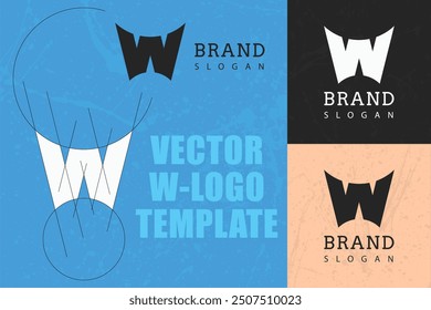 Minimal modernes W-Buchstaben-Logo, kreatives W-Buchstaben-Logo.