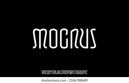 Minimal modern urban fonts for logo, brand etc. Typography vector illustration