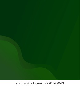 minimal modern wave greenbackground, editable vector square abstract background