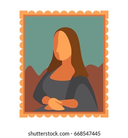 Minimal Mona Lisa picture