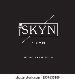 Minimal, monochromatic and nature inspired vector logo