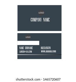 Minimal Monochrome Business Card Template