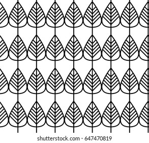Minimal monochrome floral repeat pattern for packaging, wallpaper and invitations