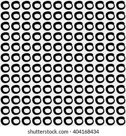 Minimal monochrome handwritten pattern dots, rounds