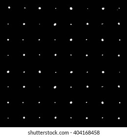 Minimal monochrome handwritten pattern dots, rounds