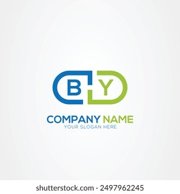 Minimal Monogram Letter BY Medicine Logo Elements