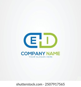 Minimal Monogram Letter EI Medicine Logo Elements