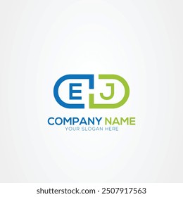 Minimal Monogram Letter EJ Medicine Logo Elements