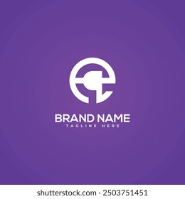 Minimal Monogram Letter EQ QE Icon Logo. Initial Based Vector Template.