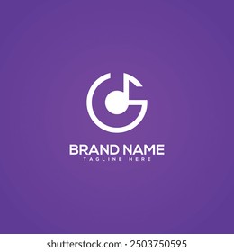 Minimaler Monogrammbuchstabe GD Symbol Logo. Ursprüngliche Vektorvorlage.