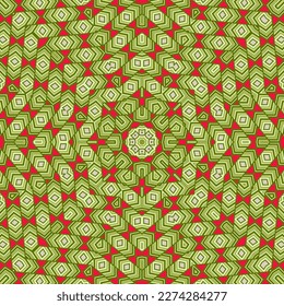 Minimal mosaic endless ornament vector design. Exotic bandana print. Colorful mosaic pattern. Portuguese ethnic motif. Arabesque style illustration.