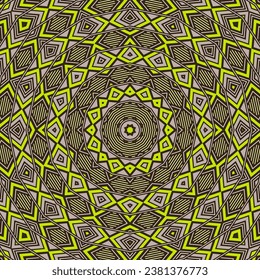 Composición gráfica mínima de mosaico interminable. Motivo moderno y elegante. Ornamento de mosaico estilizado. Huella folclórica mexicana. Fondo artístico.