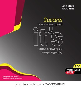 Minimal Motivational Poster Design Template
