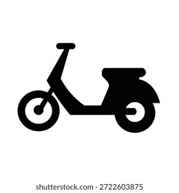 Minimales Motorrad-Symbol für Geschwindigkeit und Mobilität in der Stadt