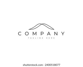 minimal mountain line logo design