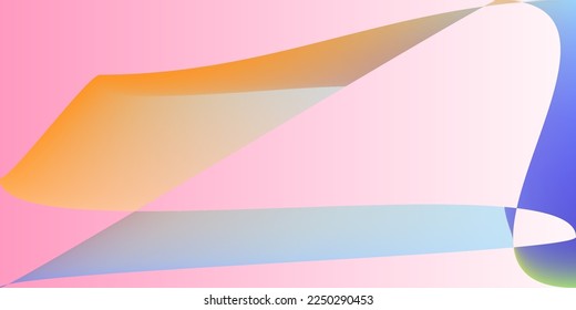 Capas Multicolor Mínimas Malla Moderna Gradiente Suave. Ilustración Neon de Tecnología Futurista Arcoiris. Diseño moderno color rosa de forma digital. Fondo Original Dinámico Psicodélico Pastel Fluid.