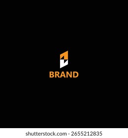 Número mínimo Uno o 11 Thunder Bolt Logo con fondo negro. 