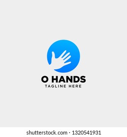 minimal O letter, initial hand logo template vector illustration icon element