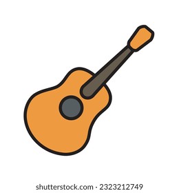 Minimal Old Vintage Classical Guitar