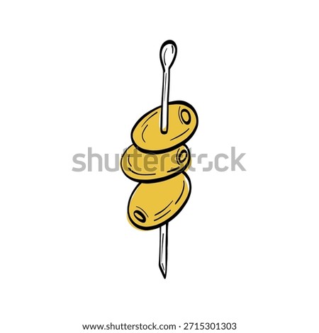 Minimal olive tapas illustration with clean outlines and a natural Mediterranean food. Ideal for farm products, olive oil labels, and Italian or Greek cuisine visuals.