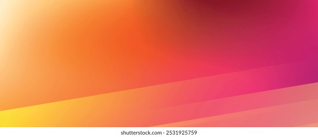 Minimal orange background vector. Abstract yellow and orange warm tone background with simple lines. For posters, banners